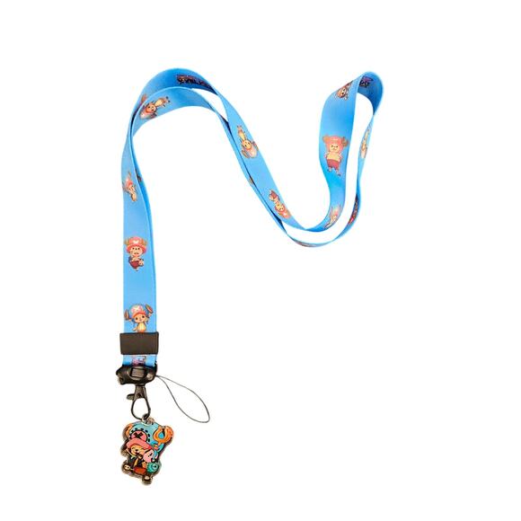 One Piece Tony Tony Chopper Anime Lanyard & Acrylic Charm Keychain Strap Gift - Picture 1 of 6